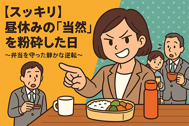 【スッキリ】昼休みの「当然」を粉砕した日～弁当を守った静かな逆転～