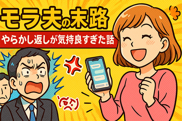 【スッキリ】モラ夫の末路が痛快すぎる！やらかし返しでスッキリ大逆転した話